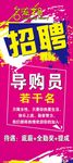招聘导购展架