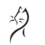 简笔画小猫头像