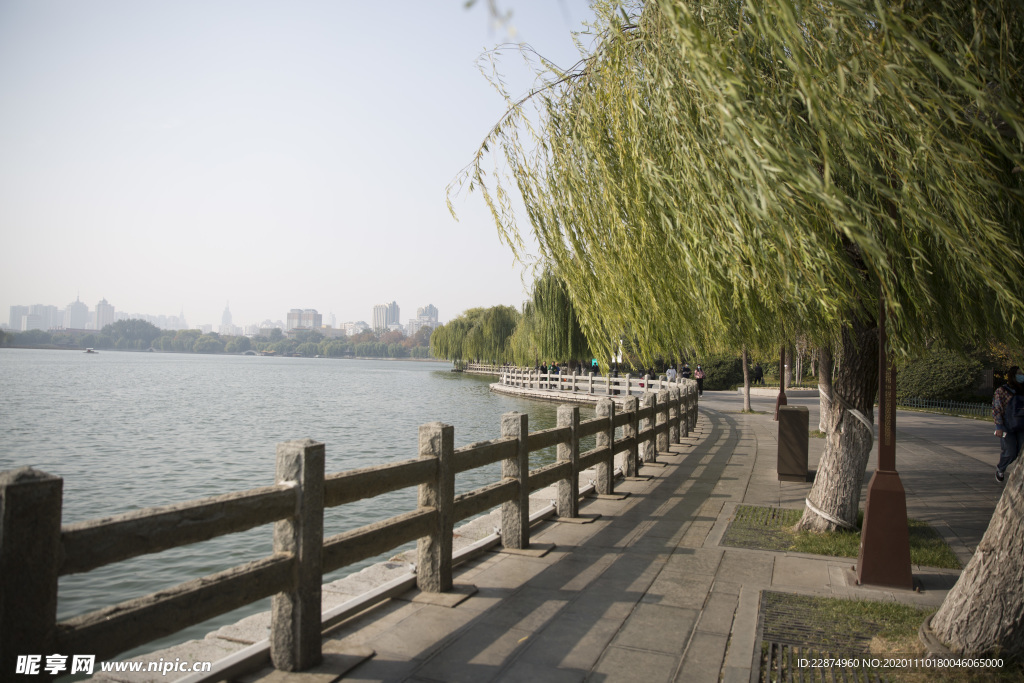 湖畔 风景 名胜 公园 大明湖