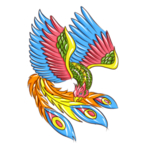 国潮凤凰插画