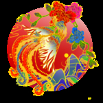 国潮凤凰插画
