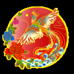 国潮凤凰插画
