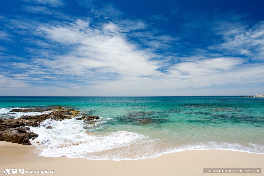 海滩棕榈椰树风景