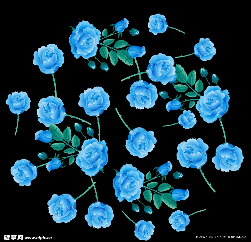 花 花朵 蓝色花
