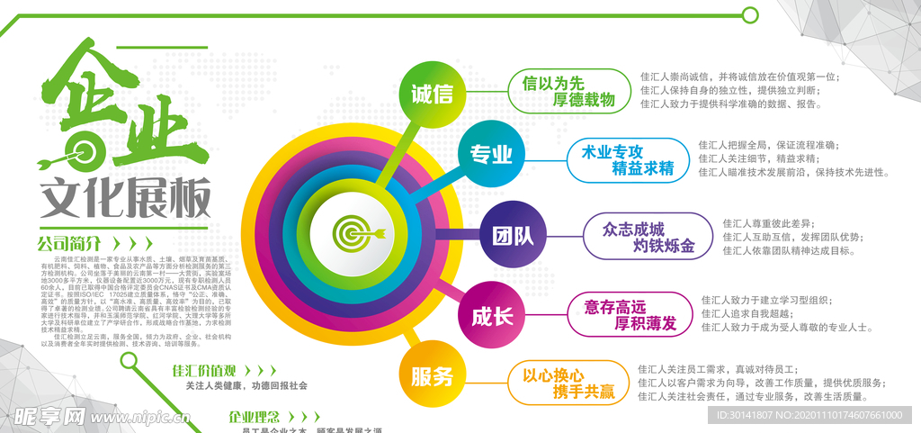 企业文化展板