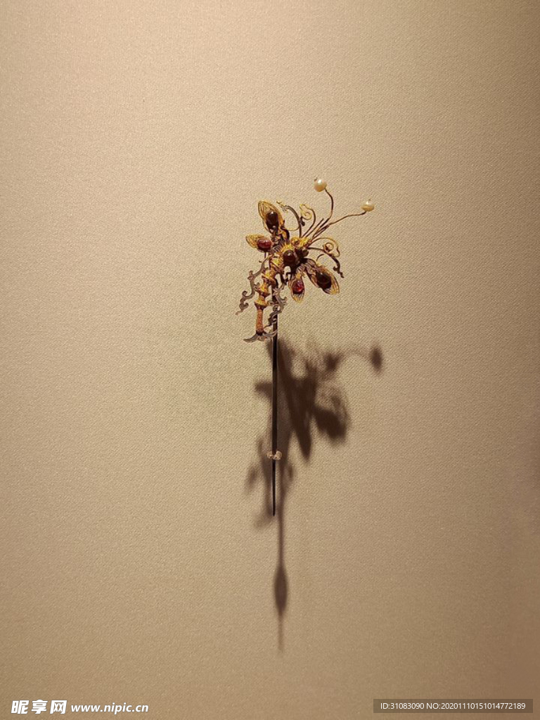 蝴蝶珍珠发钗