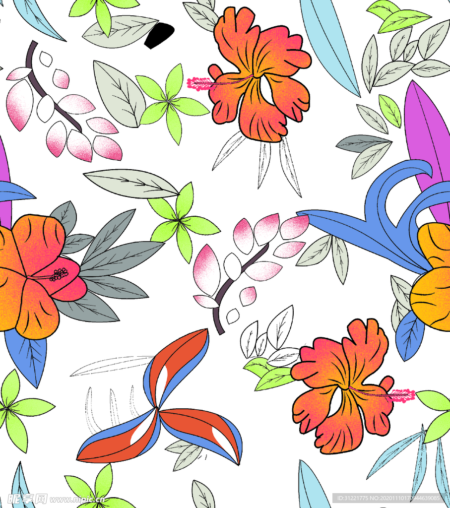 手绘花