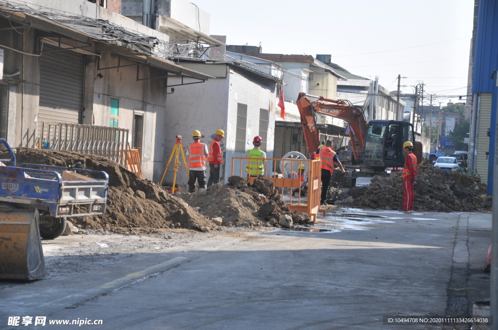 市政排水改造工地护栏工地现场