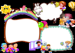 学校  小学  卡通  文字框