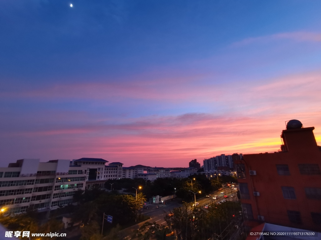 晚霞 夕阳 彩霞 大海