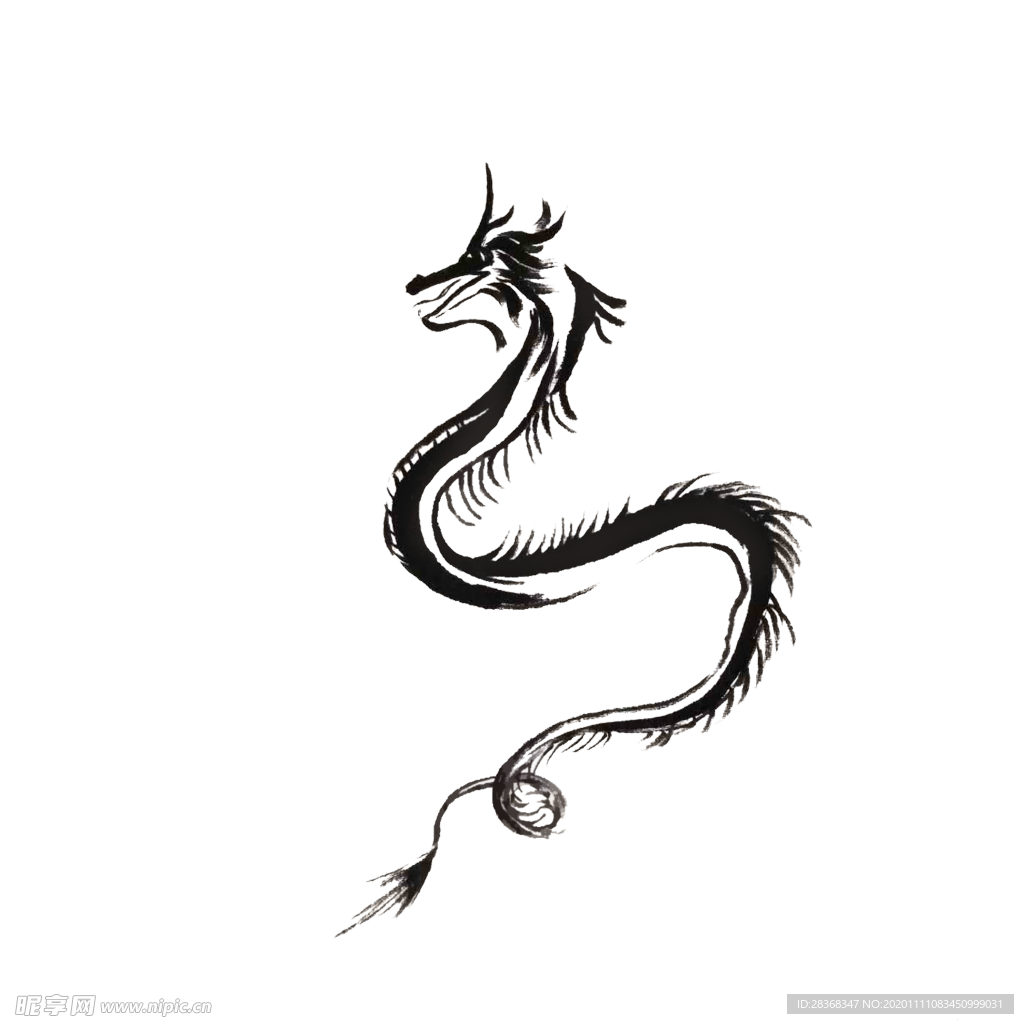 水墨龙