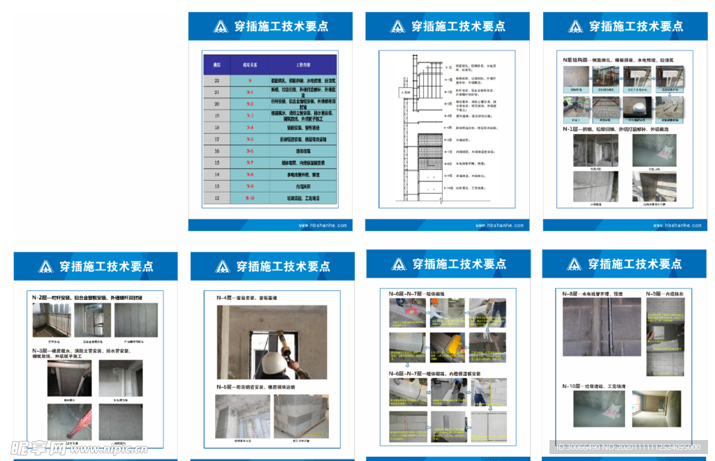 穿插施工 N-10 工艺图牌