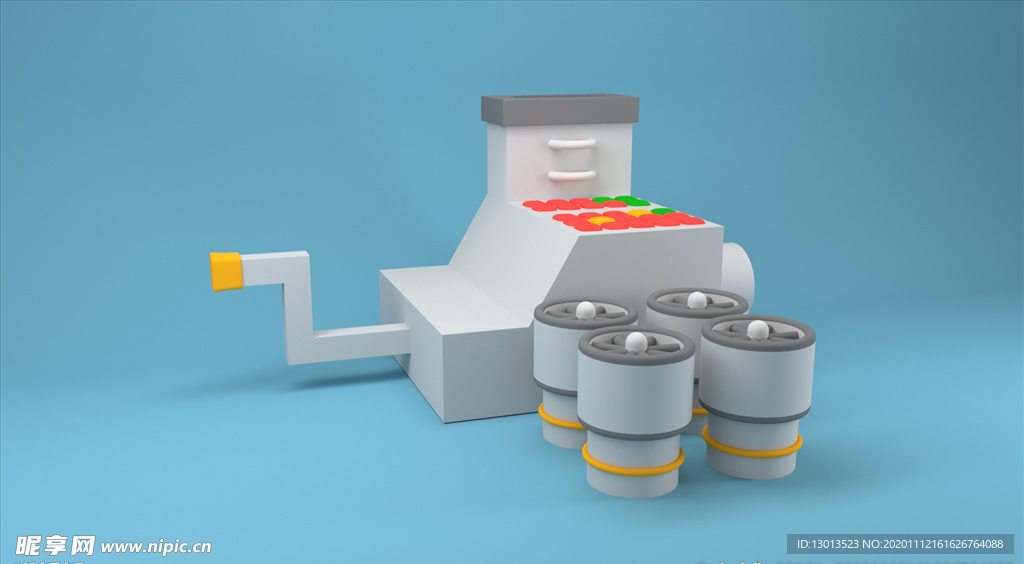 C4D摇把手