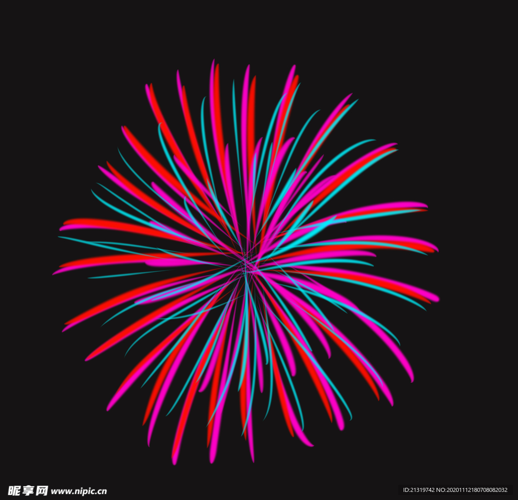 卡通烟花