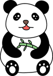 矢量卡通熊猫