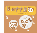 矢量卡通熊猫