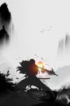 中国风背景 武侠风
