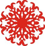 六角剪花窗花纸图案