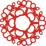 六角剪花窗花纸图案背景元素