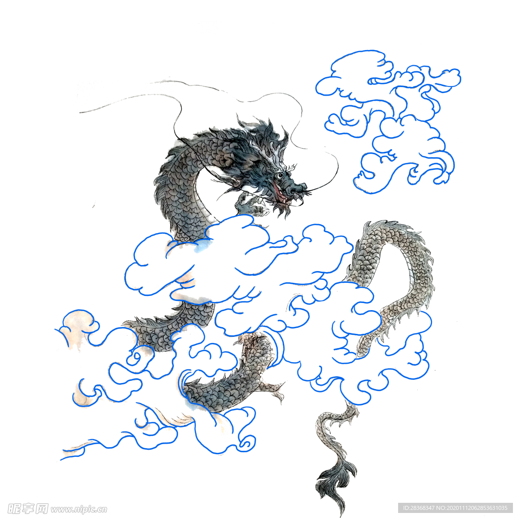 水墨龙