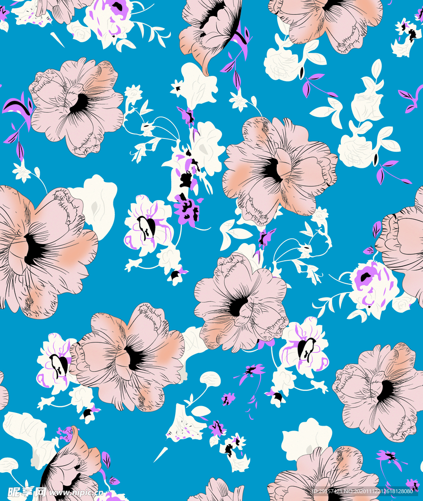 手绘花