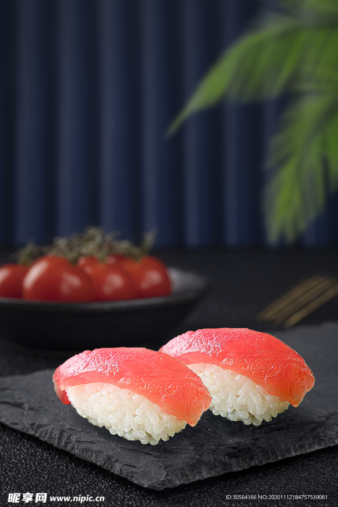 日式寿司美食食材背景海报素材
