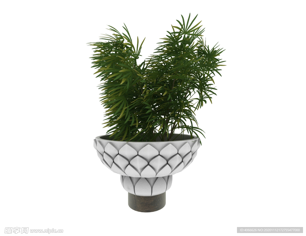 莲花台植物3d模型