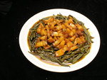 家常菜卤肉干豆角