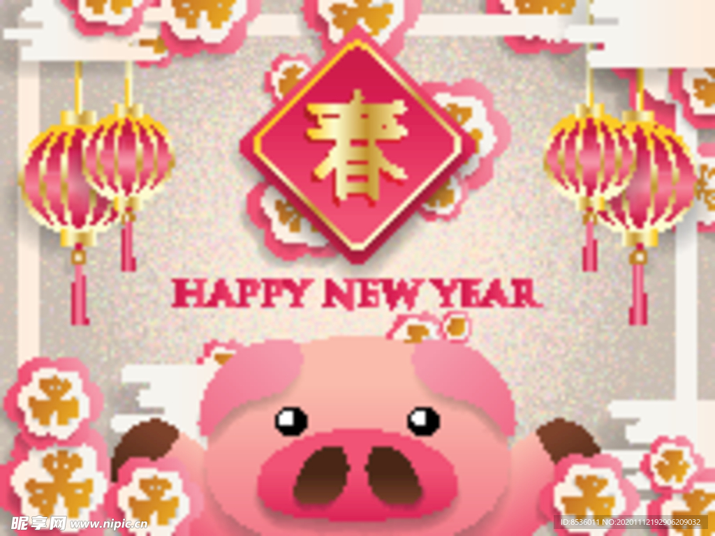 新年海报模板