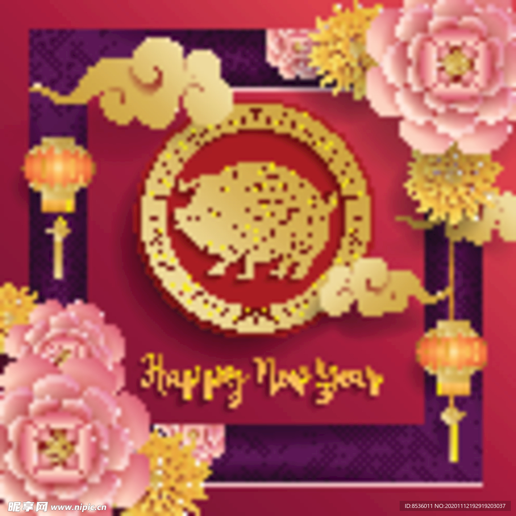 新年海报模板