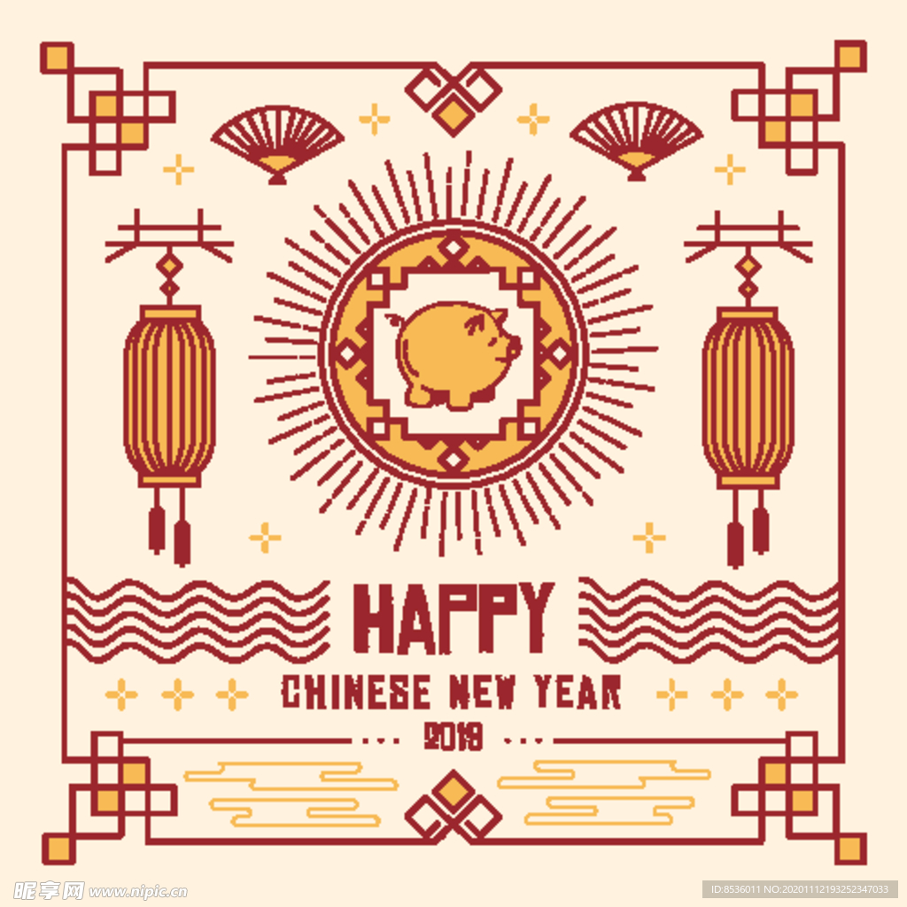 新年海报模板