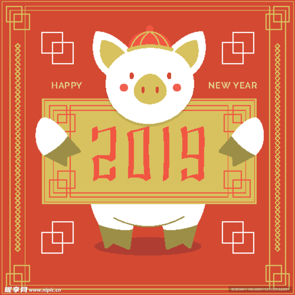 新年海报模板