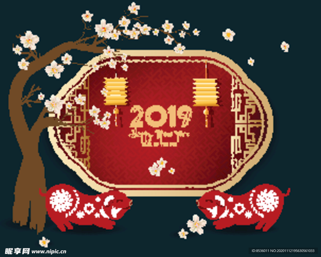 新年海报模板