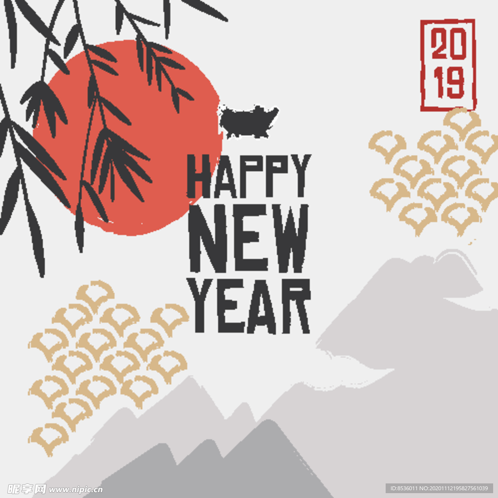 新年海报模板