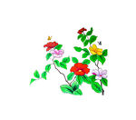 手绘油画花卉