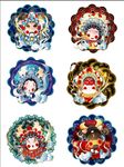 国潮京剧卡通插画