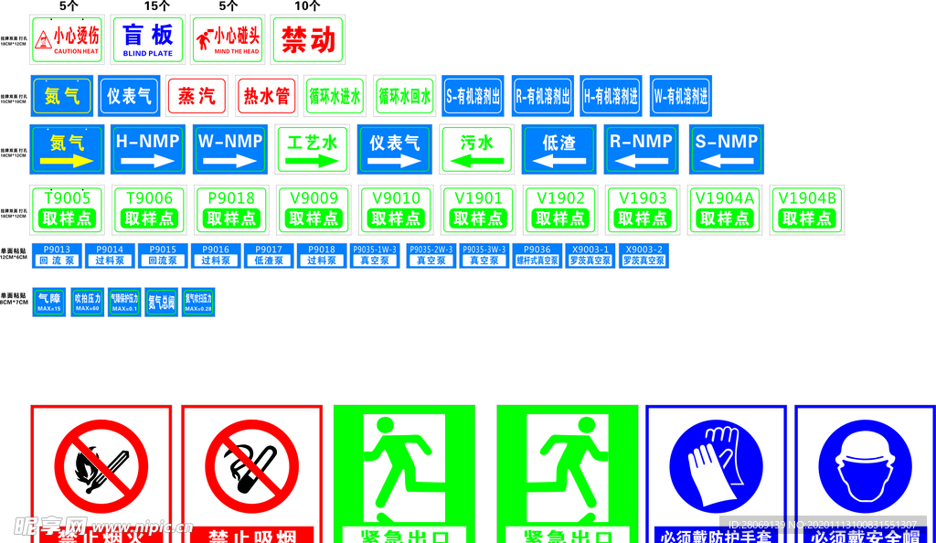 小标签牌子安全标识 禁止标识