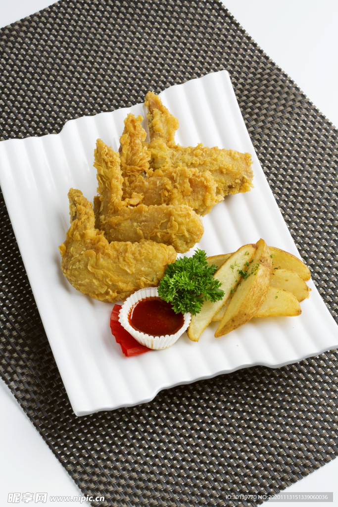 鸡肉油炸