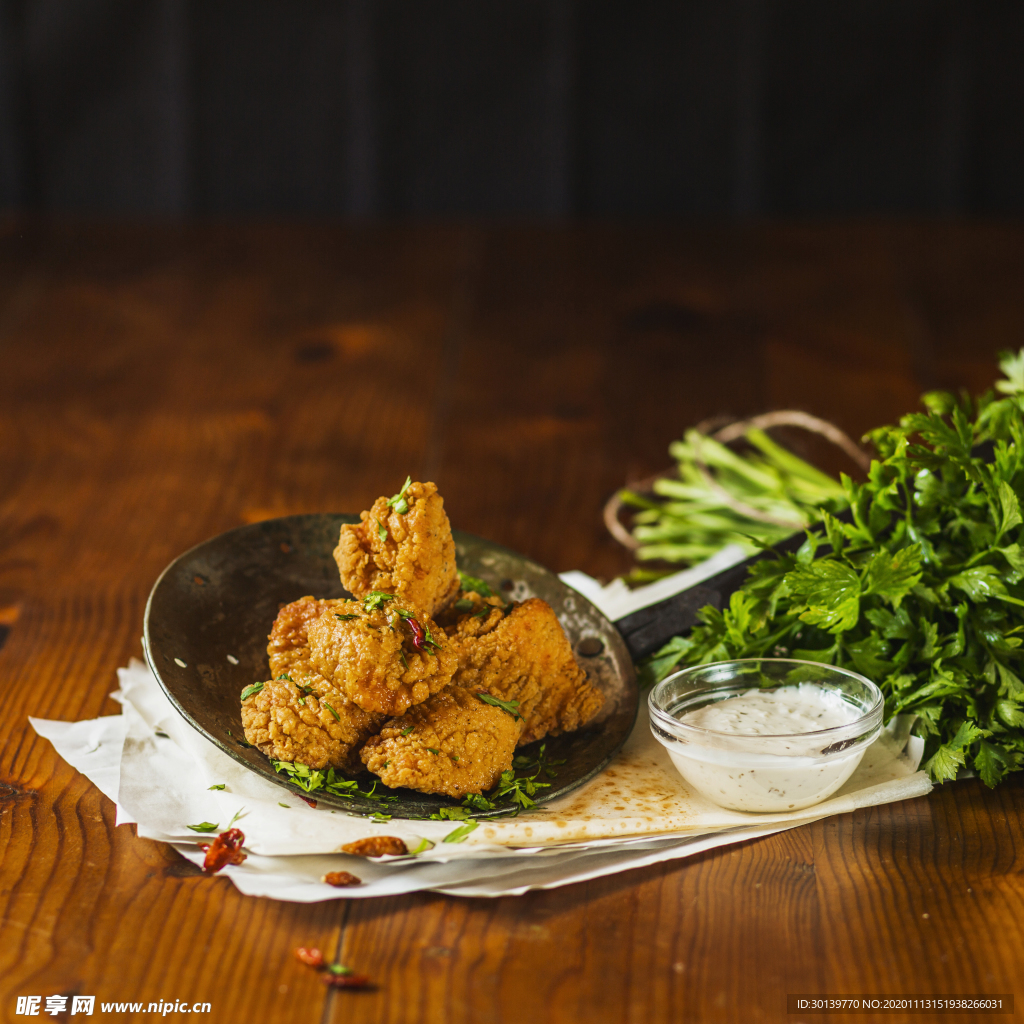 鸡肉油炸