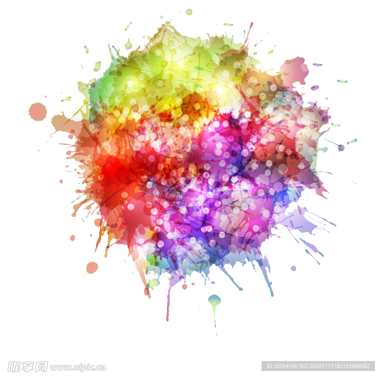 烟花色彩艺术装饰背景海报素材