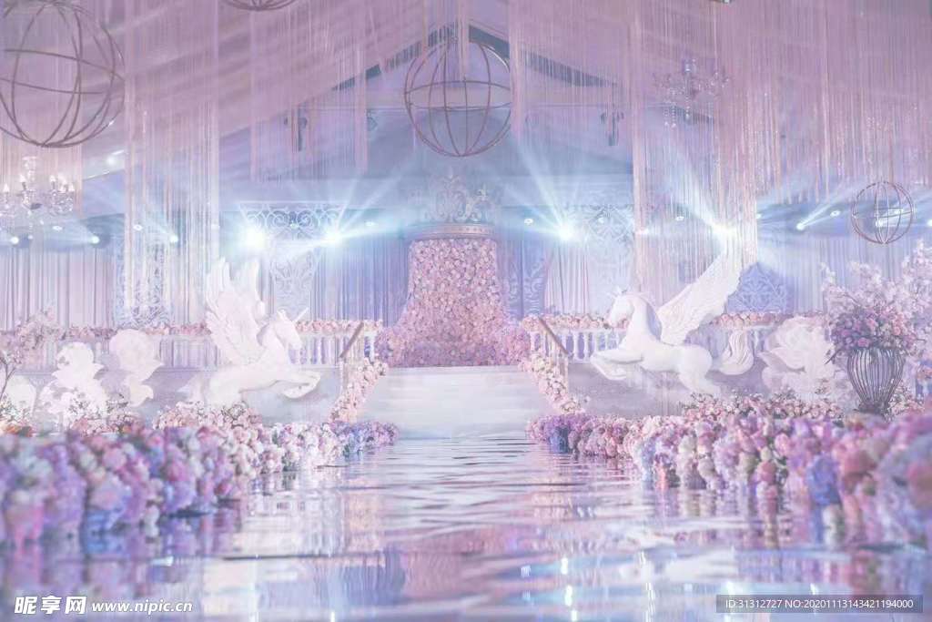 婚礼实景粉色婚礼梦幻婚礼