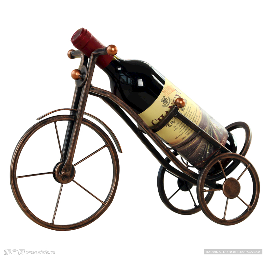 自行车红酒架