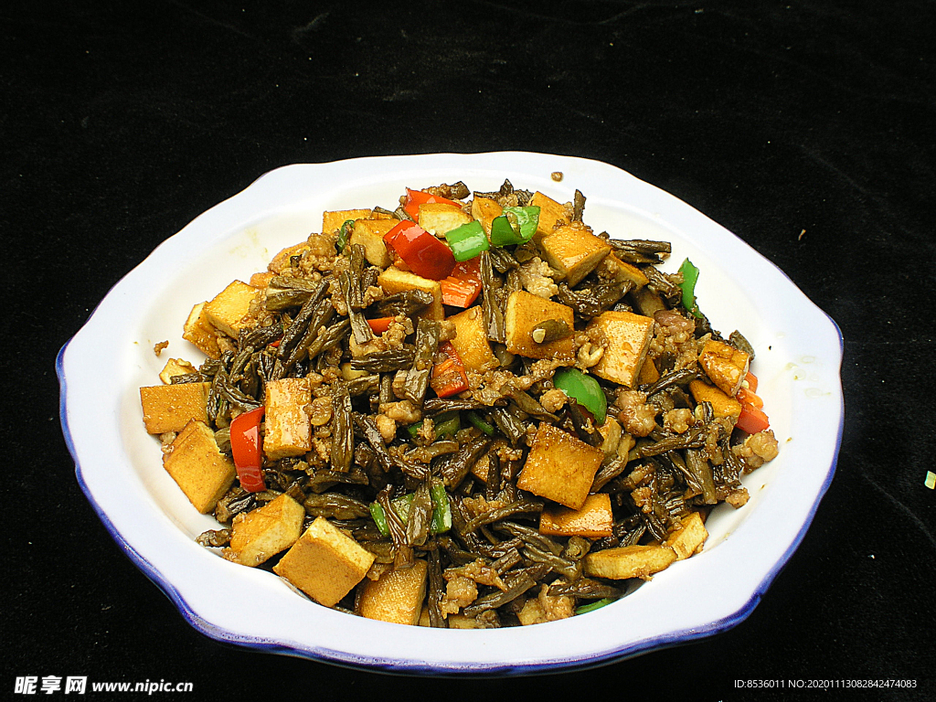 家常菜干豆角炒肉沫