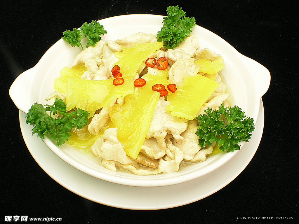 家常菜菠萝鸡片