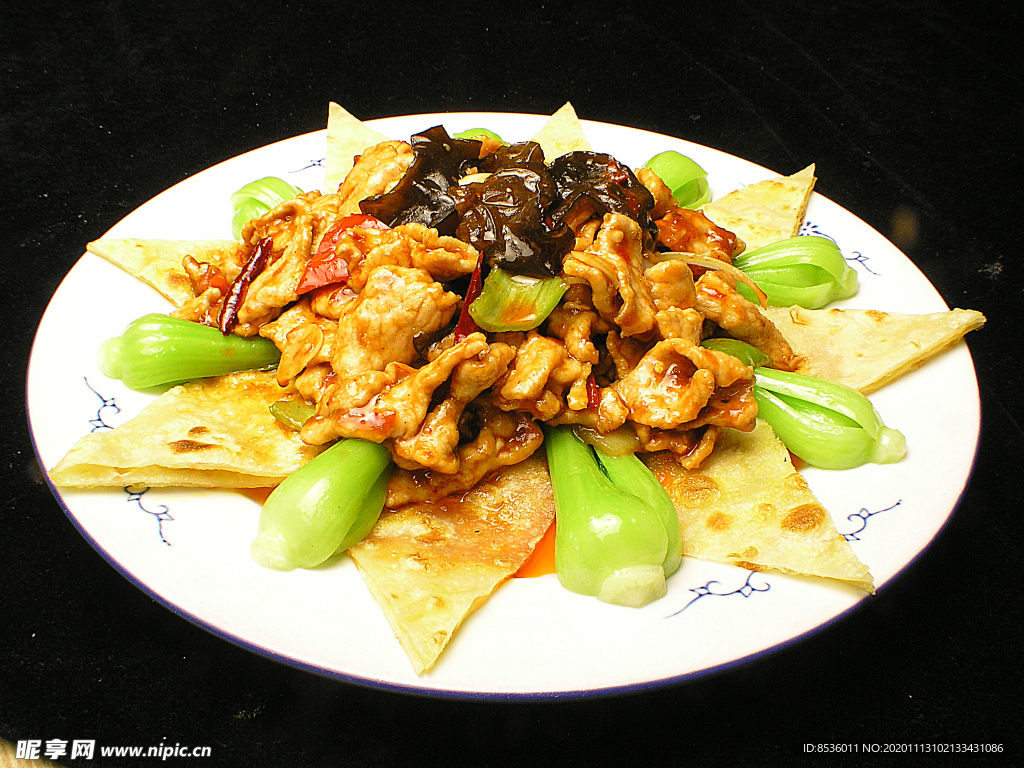 家常菜薄饼盐煎肉