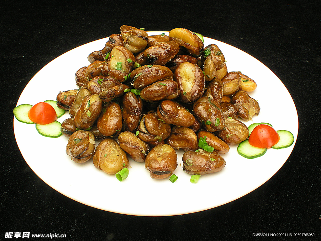 家常菜葱香蚕豆