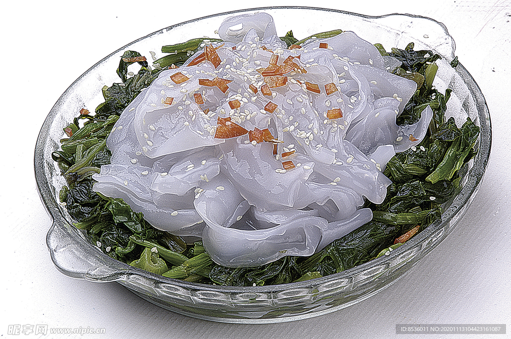 家常菜菠菜拌粉皮