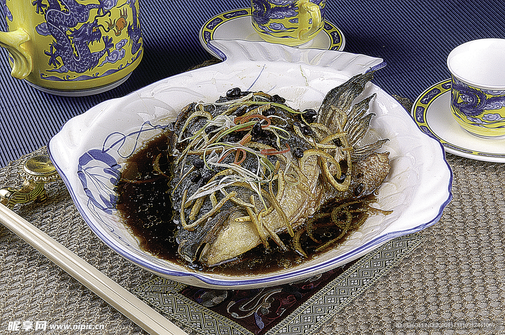 家常菜豆豉陈皮蒸鱼头
