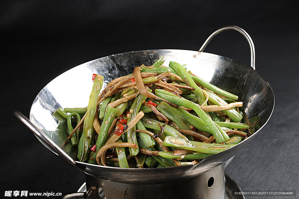 豫菜茶菇焗豆角