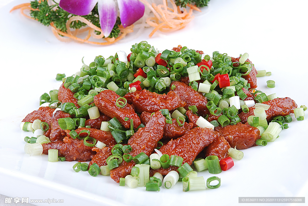 豫菜葱香鹿肉